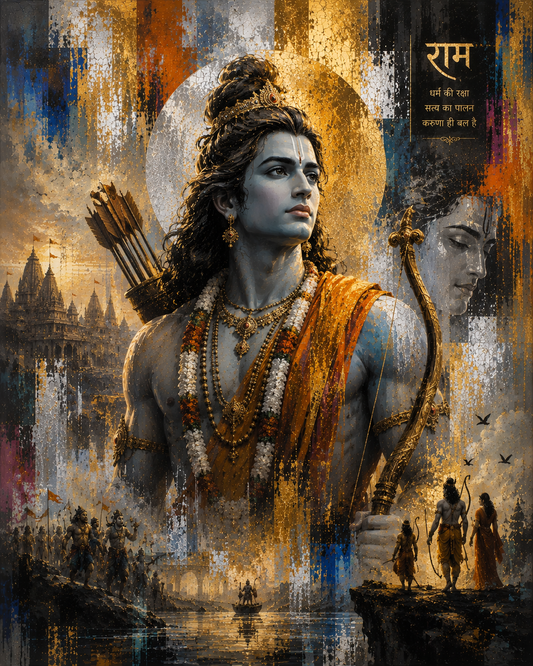 Shri Ram Digital printed wall frame