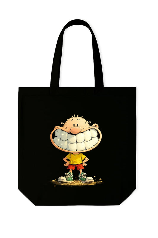 Cotton Canvas funny boy printed tote bag