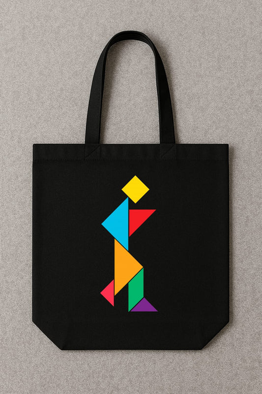 Cotton Canvas vibrant art tote bag