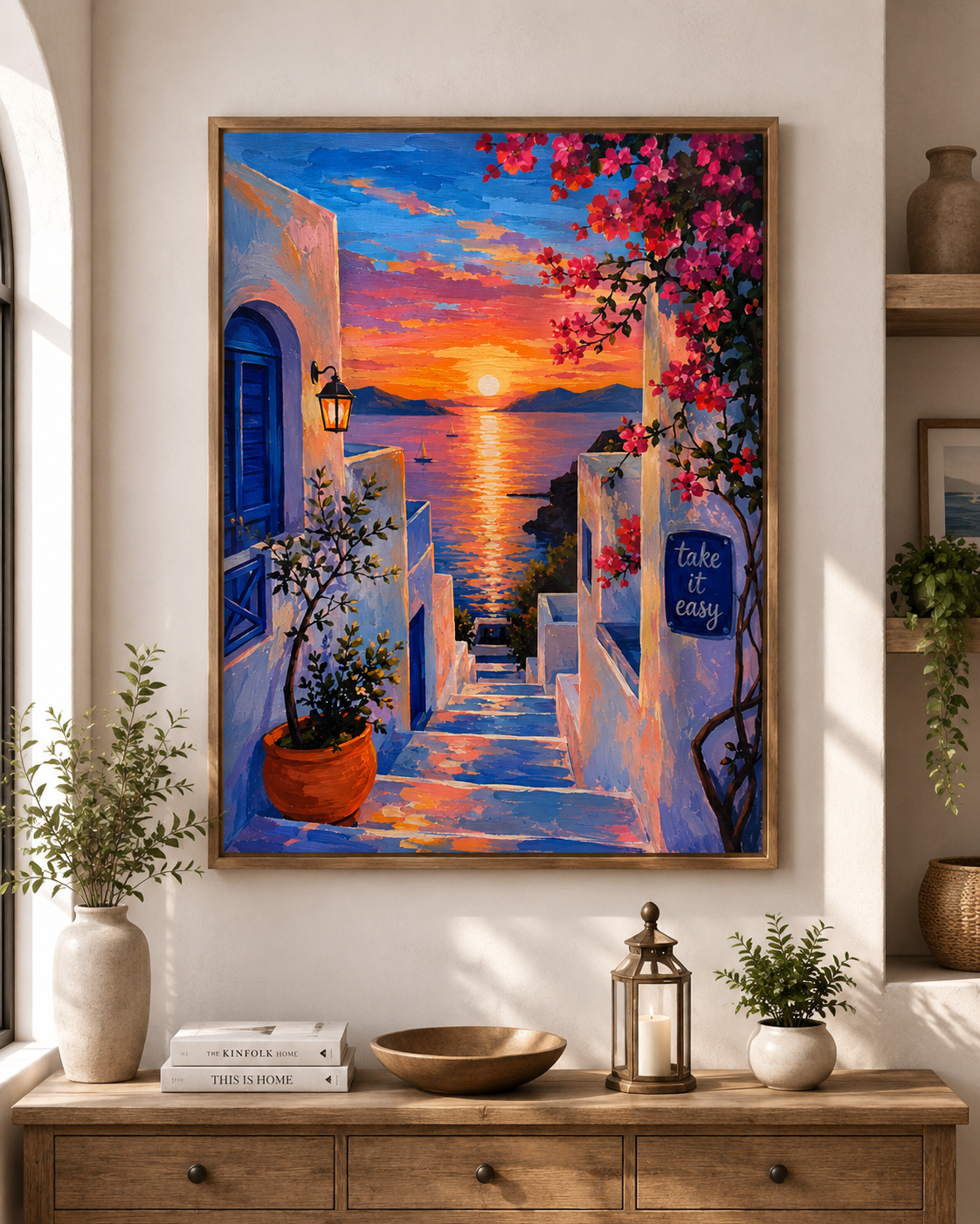 Glowing Sunset Painting
