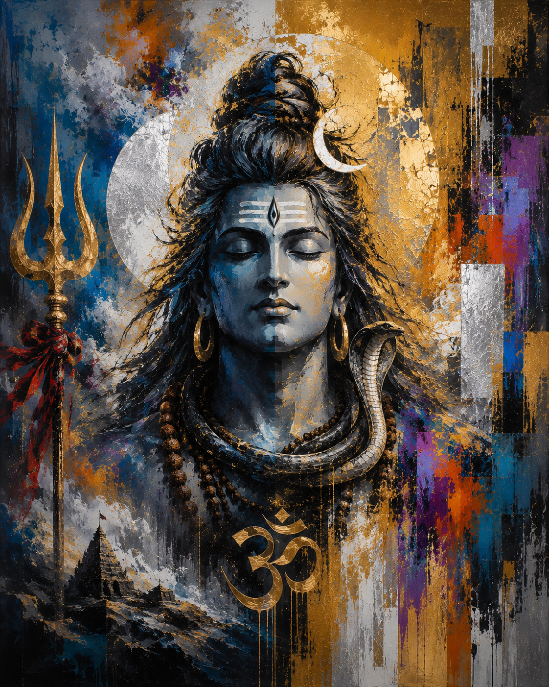 Majesty of Mount Kailash Digital wall painting