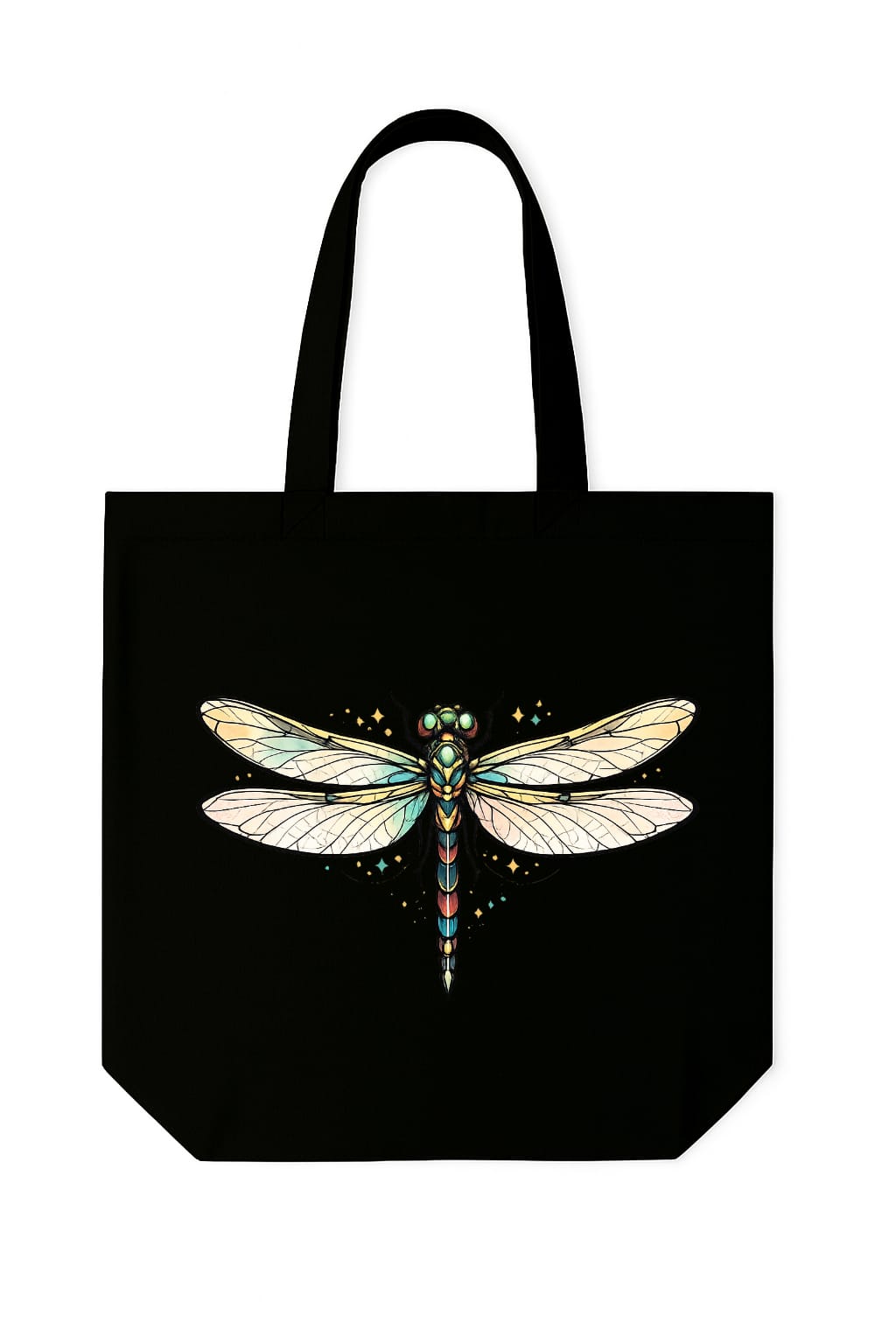Cotton Canvas Dragonfly Printed Tote bag