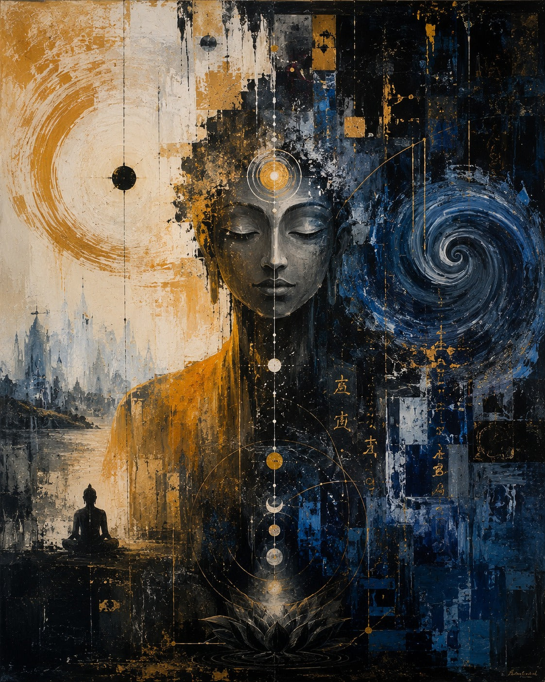 Deep Trance State Acrylic Painting
