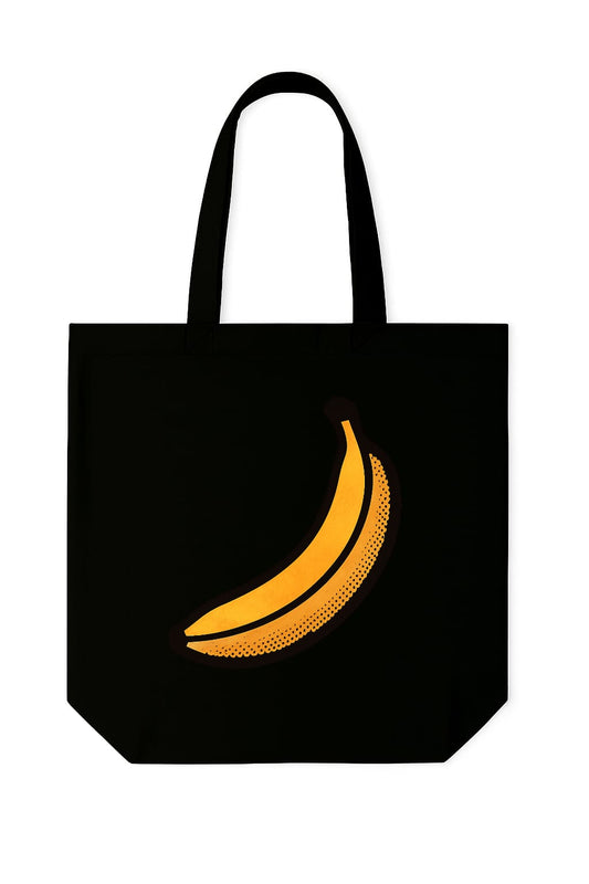Minimalist Banana Cotton Canvas Tote Bag